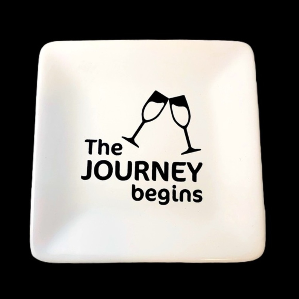 THE JOURNEY BEGINS TRINKET TRAY NWT